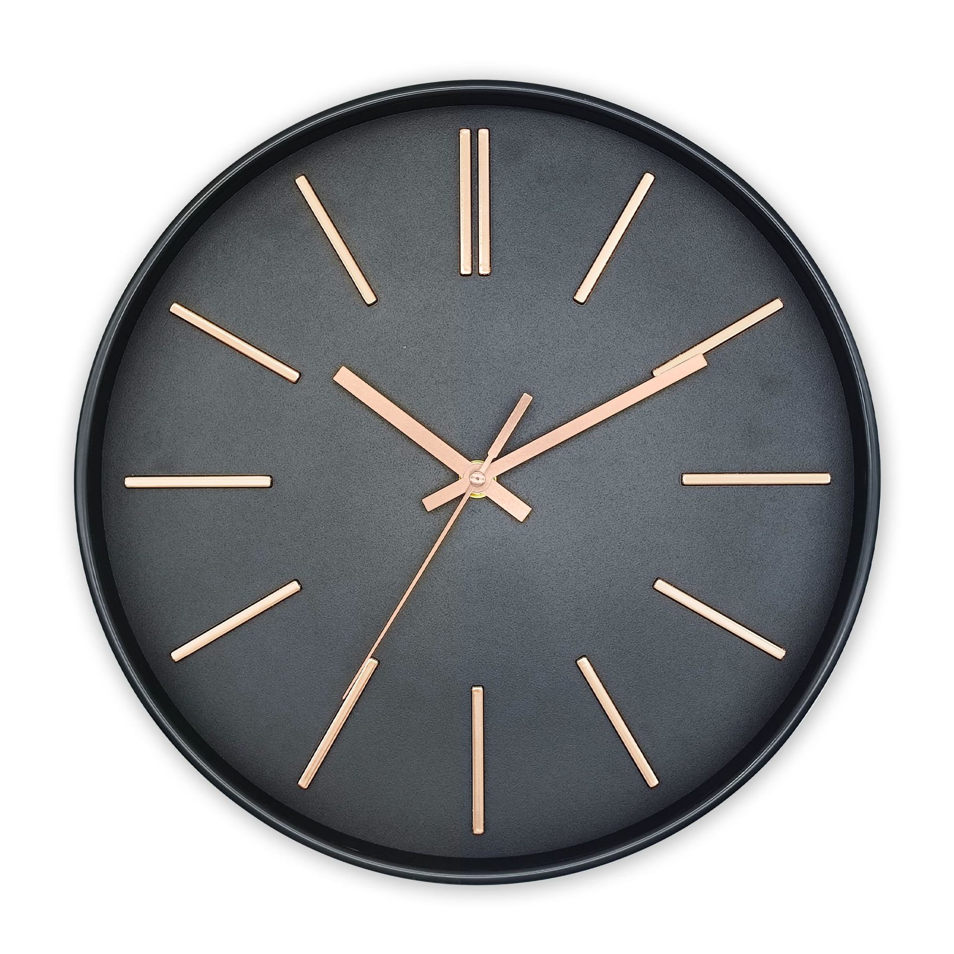 Reloj de pared de plástico silencioso de 12 pulgadas (30 cm) - Movimiento de cuarzo - Para sala de estar, pasillo y dormitorio - Ideal como regalo