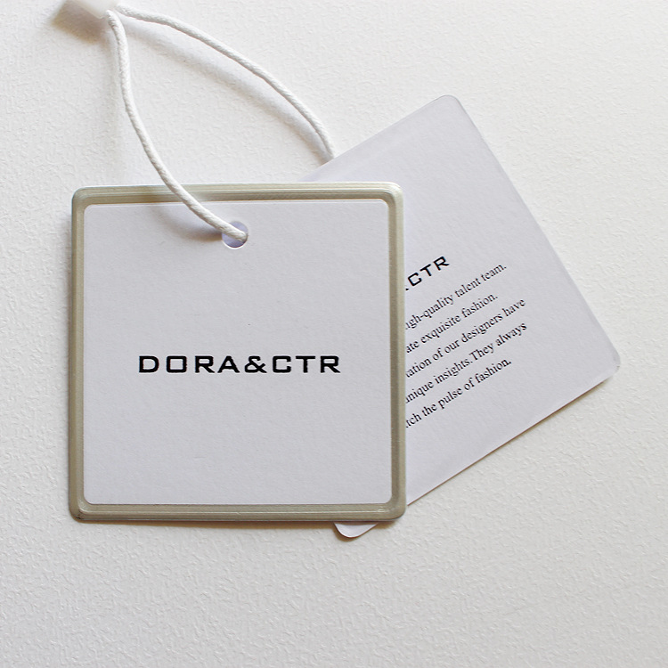 Customized gold-edged thickened clothing paper card