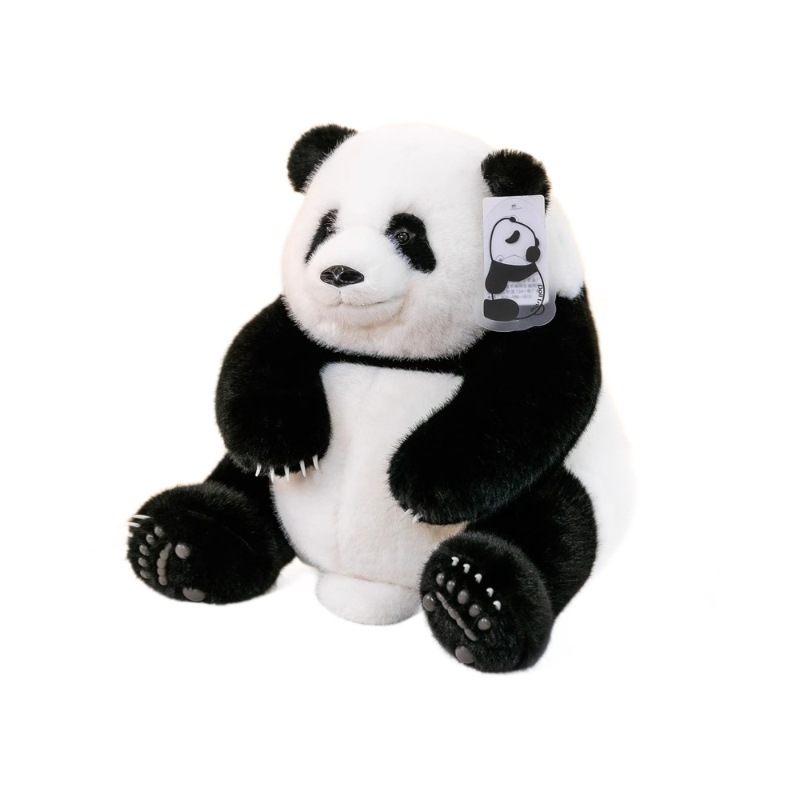 National Treasure Panda Factory flor artificial Qizai simulación panda gigante juguete de peluche Sichuan Chengdu base muñeca