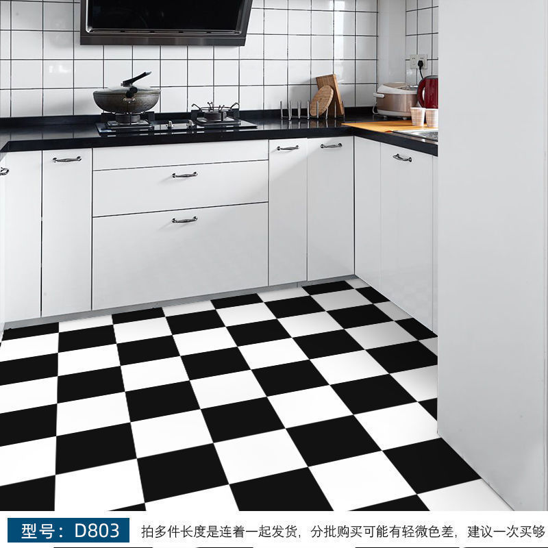 Pegatinas autoadhesivas para suelos de baño, azulejos de inodoro, pegatinas para suelos de cocina, engrosadas, venta al por mayor de fábrica. image 22