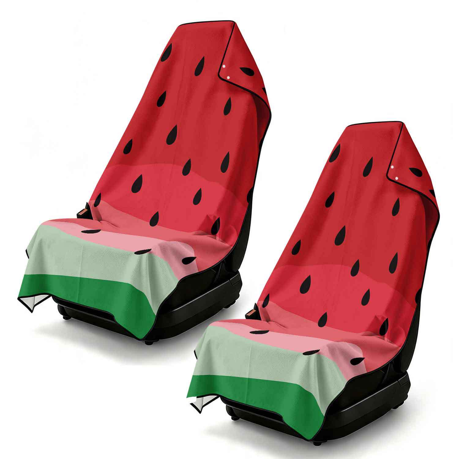 2-piece dual-use car seat cover, ultra-fine fiber, can be used as a beach towel, printed car protective seat cover 13