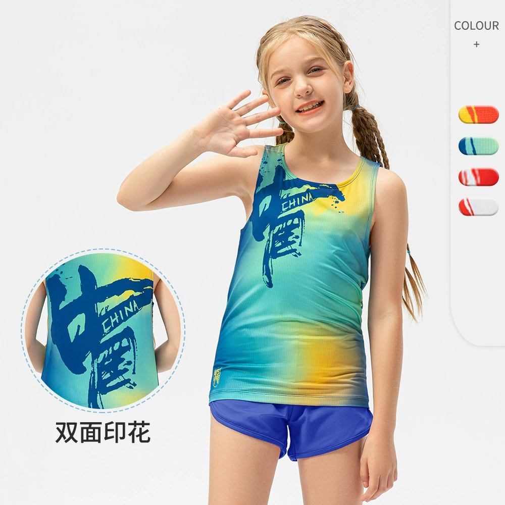 Детский марафонский жилет для бега Топ Спортивный тренировочный костюм Жилет для фитнеса Parin-Child Y132203