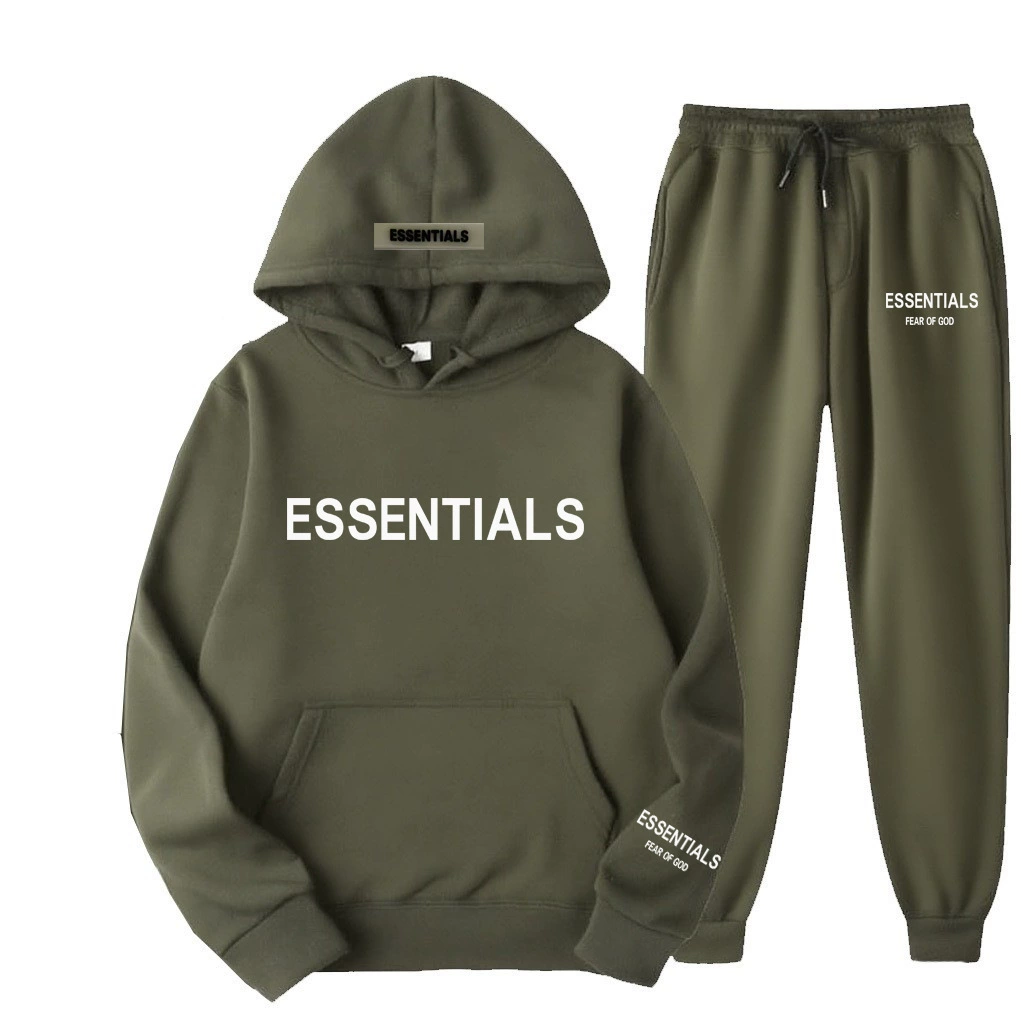FEAR OF GOD двойная линия Essentials Замбия прилив на груди печать LOGO пара толстовка толстовка FOG