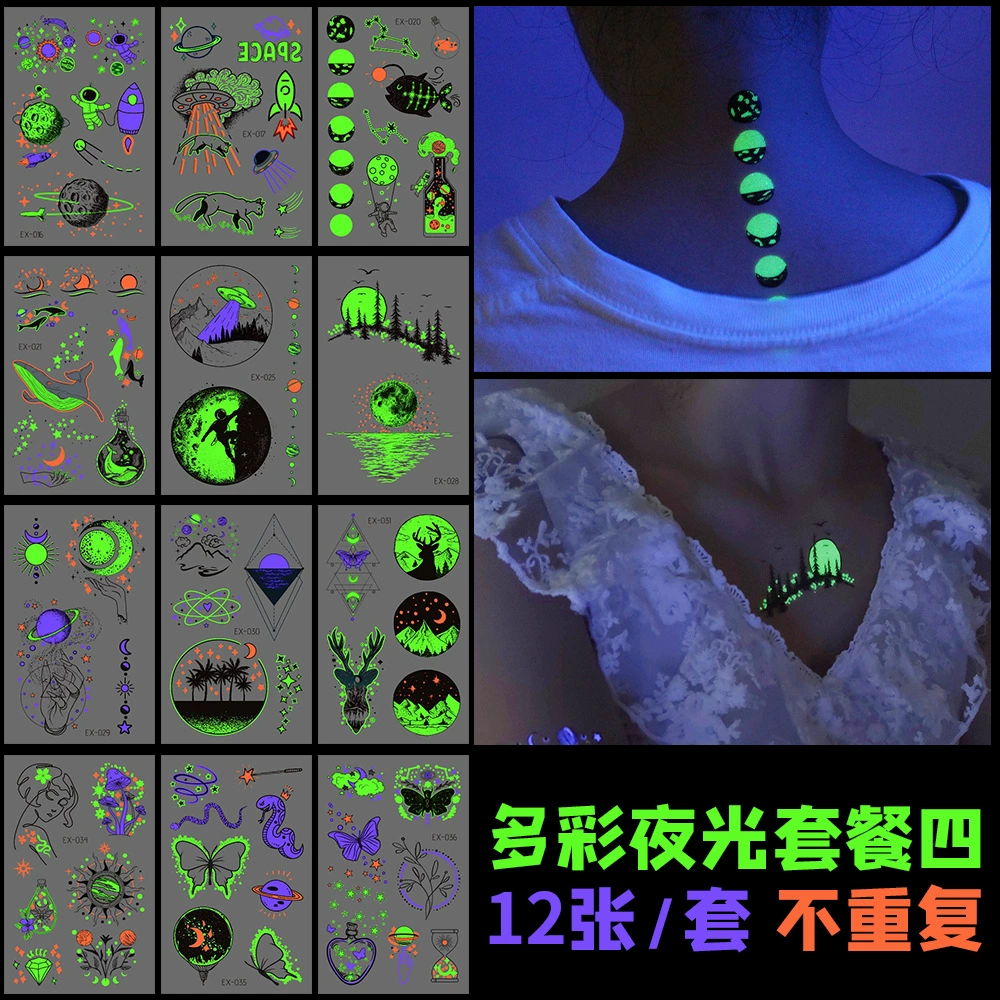 Set, brand fresh waterproof tattoo stickers