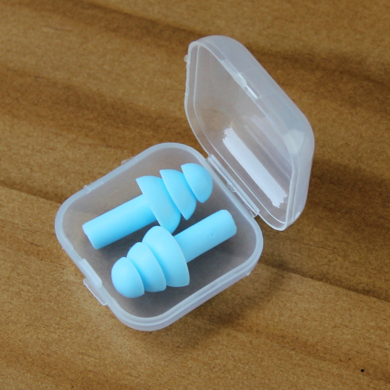 Tapones para Oídos Tipo Árbol de Navidad de Silicona para Dormir y Nadar