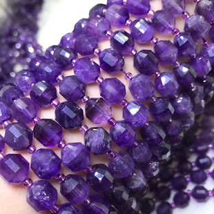 Natural Stone Amethyst Raw Stone Irregular Candy Shape Smoked Clothes Amethyst diy Handmade Beaded Beads Semi-finished Products