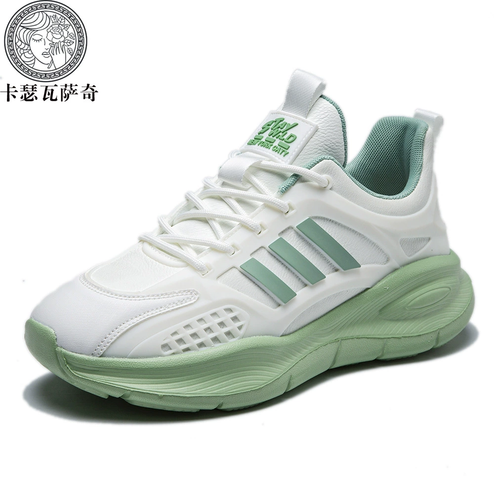 Elastic breathable sports shoes, soft heel, lightweight running sneakers, lace‑up, sizes 36–44