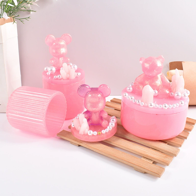 Epoxy Resin Storage Bottle Kit, Silicone Molds & Covers, Handmade Mirror-Effect