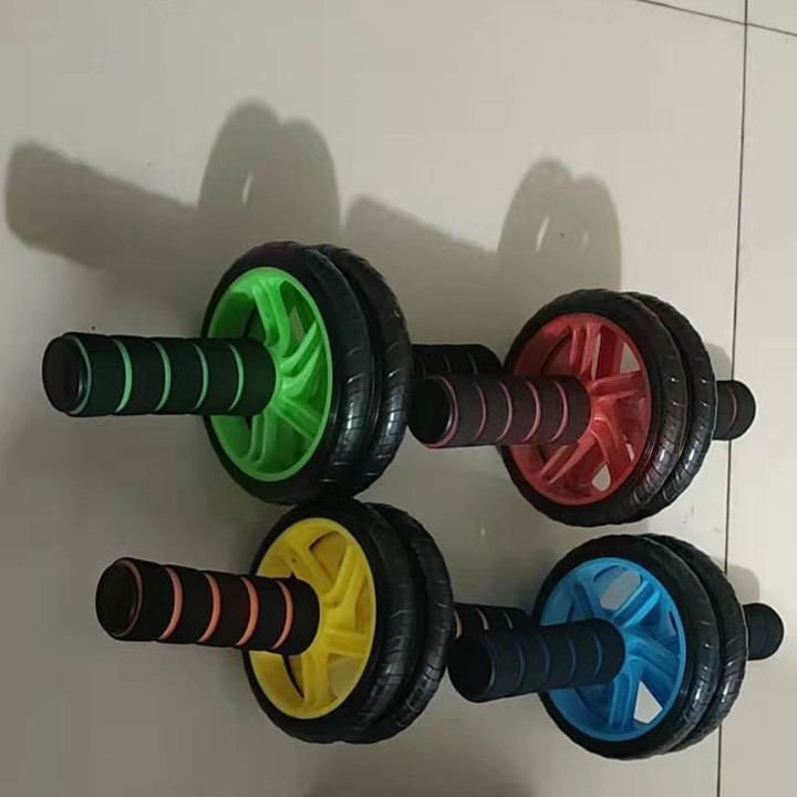 Equipo de gimnasio interior pequeño clásico AB doble rueda abdominal equipo de fitness al aire libre artículos deportivos