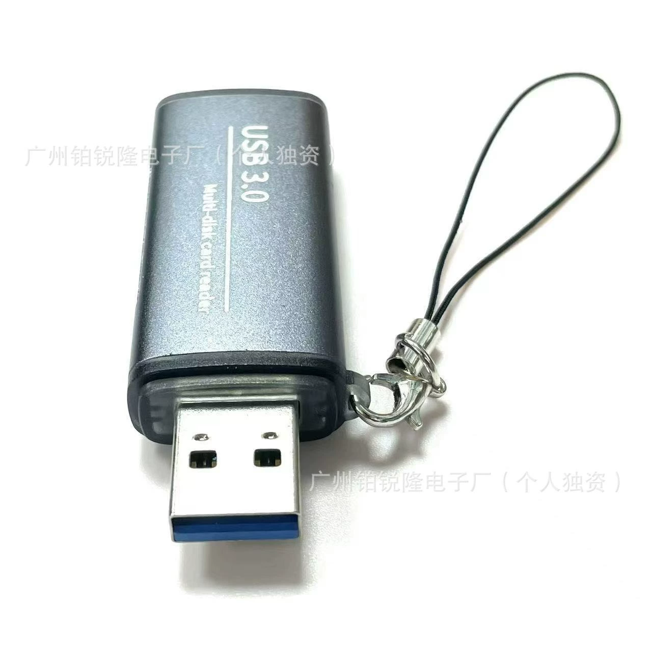 Миниатюрный портативный картридер USB 3.0 с ротором SD+TF и функцией двойного чтения карт, подходящий для устройств с интерфейсом USB