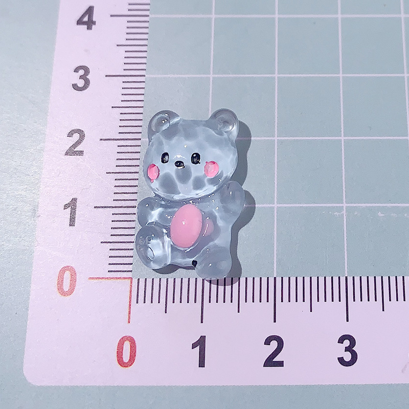 Accesorios de resina de rana de explosión DiDi dibujos animados transparentes animales abrazadera de cabello agujero de cuerda agujero de botón de zapato material de parche de caso de teléfono móvil