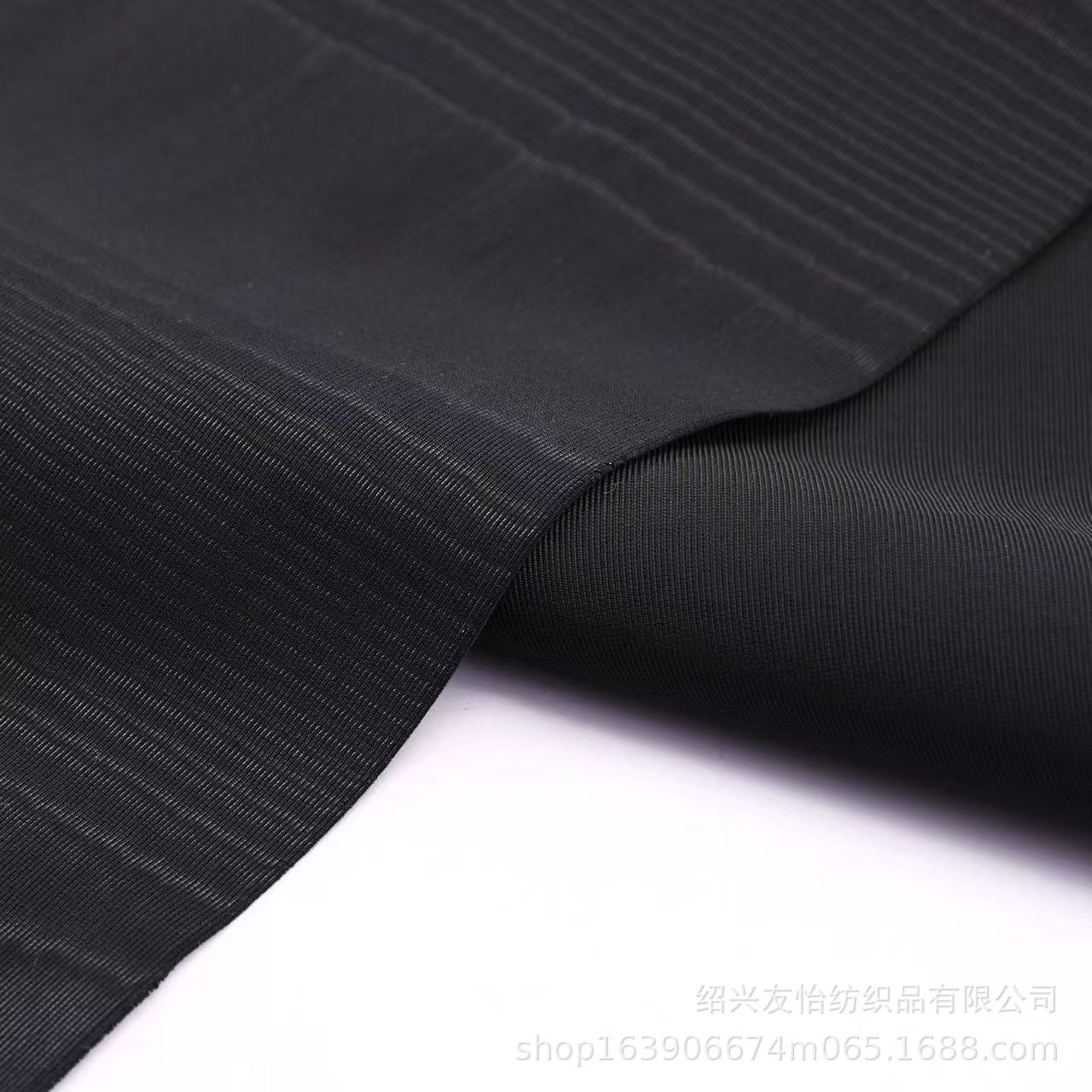 罗缎轧花家纺水波纹树纹箱包西装裙子布料功能性面料厂家现货