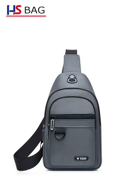 Korean Style Men's Motorcycle Chest Bag Water-repellent Oxford Cloth Chest Bag New Multi-use Crossbody Bag Outdoor Leisure Sports Bag