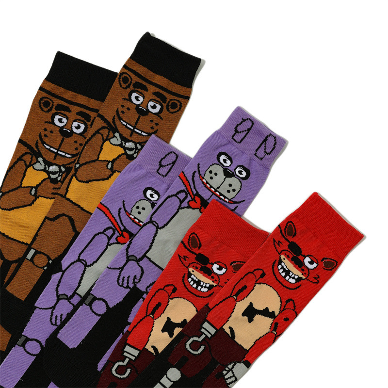 Male Cartoon Animation Cotton Socks Sports Female Robot Dog Casual Medium Tube Men's Socks Comic Socks-5PRS 13 O1CN01EZE1MZ1TrjeGkb192 !!1004802436 0 cib