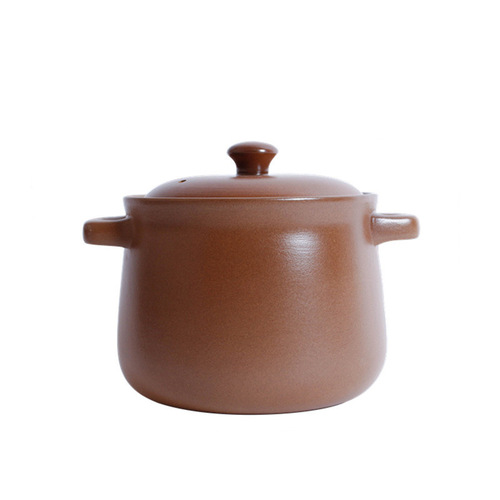 Special earthen casserole flat unglazed healthy pot household gas cooking porridge and stew pregnant women soup earthen casserole porridge pot