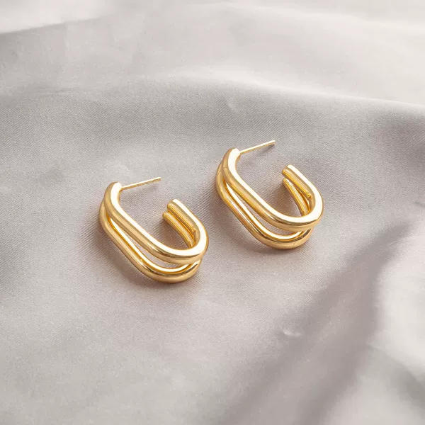 C2-3-154 double arc earrings
