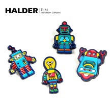 HALDER原创设计 电表夹子灯泡天线电视 机器人 金属胸针 卡通徽章