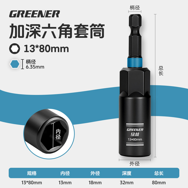 [Blue-Easy to Recognize] Black Shield Anti-rust 13*80mm