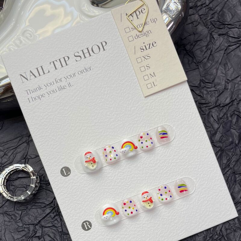 Children's wear nail cartoon cute girl student nail patch 10-year-old 11-year-old 12-year-old New Year nail patch Children's wear nail cartoon cute girl student nail patch 10-year-old 11-year-old 12-year-old New Year nail patch