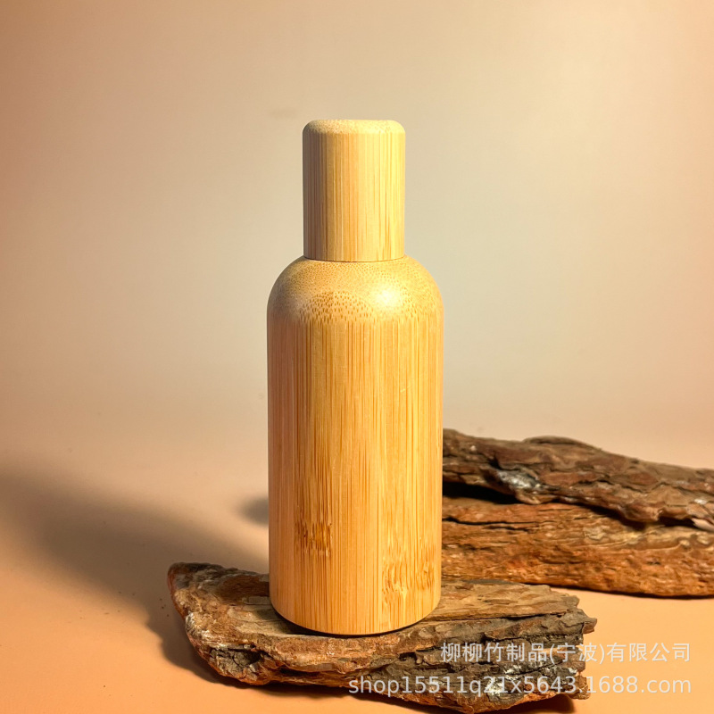 竹製のボールの瓶の精油の瓶の大きいサイズは玉を分けて空の瓶の精華の乳液を分けて瓶を分けて玉を歩いて竹の瓶を遮ります。|undefined