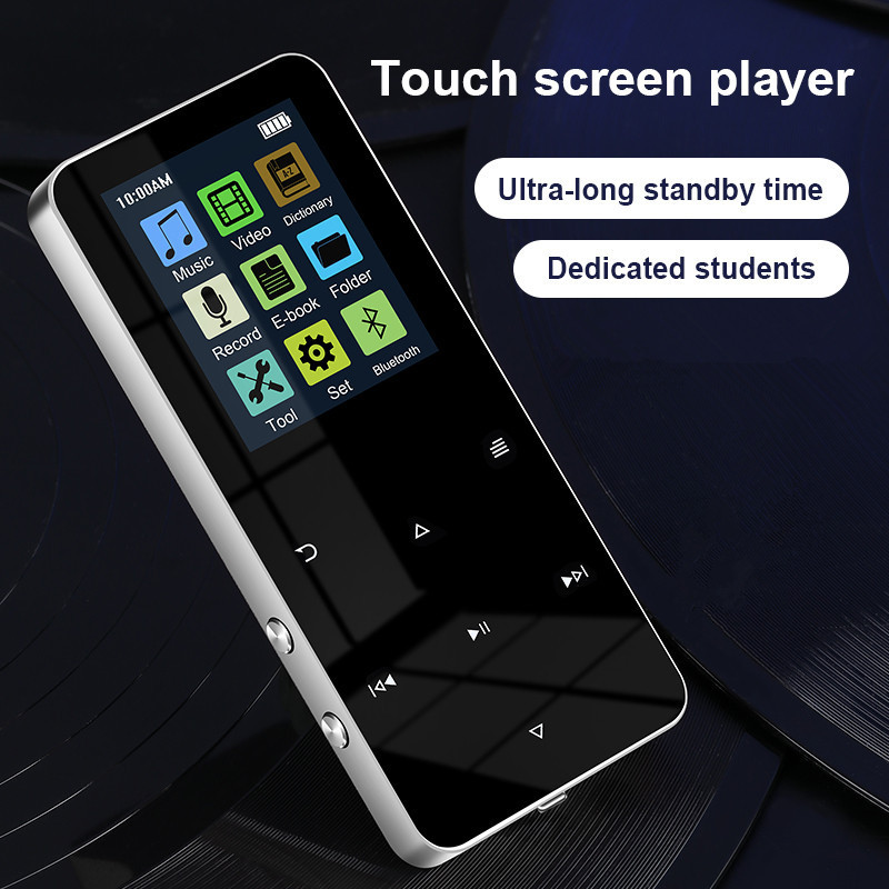 Batch Foreign Trade Metal Bluetooth MP3 Student Walkman MP4 Lossless Music Player Touch Screen Recording Insertable Card Batch Foreign Trade Metal Bluetooth MP3 Student Walkman MP4 Lossless Music Player Touch Screen Recording Insertable Card