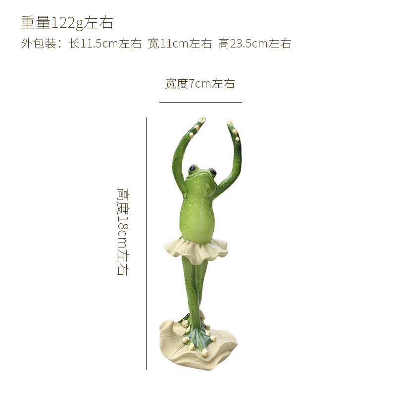 Zibo vidrio de yoga red resina de rana roja artesanía decoración para el hogar regales divertidos puntos escénicos al por mayor