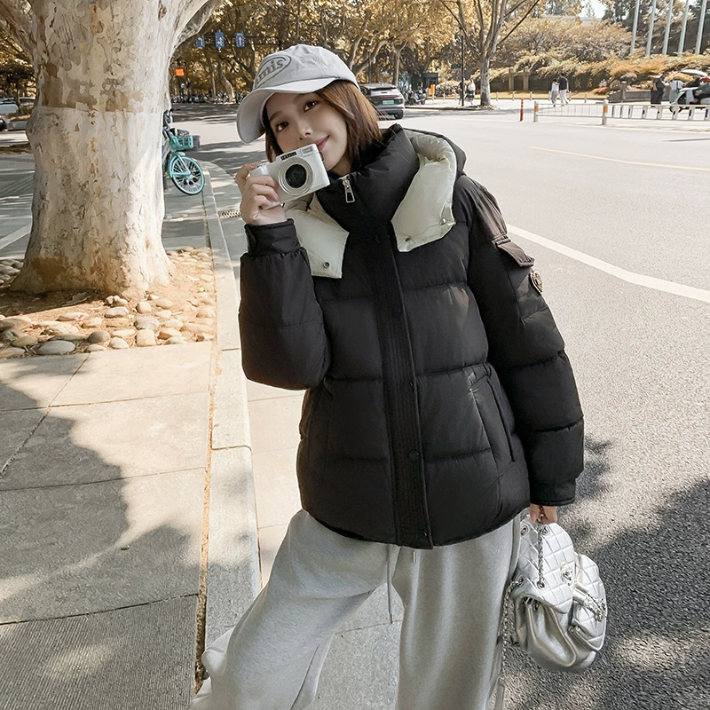 2024 новая внешнеторговая хлопчатобумажная одежда женская зимняя короткая хлебная одежда