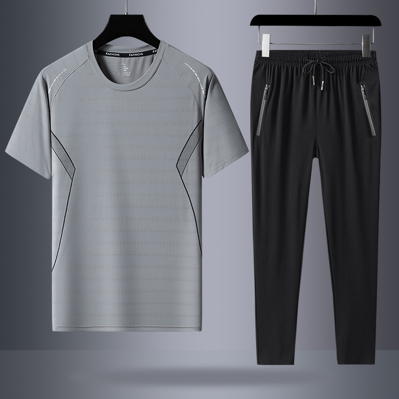 Gris (manga corta + pantalones largos)