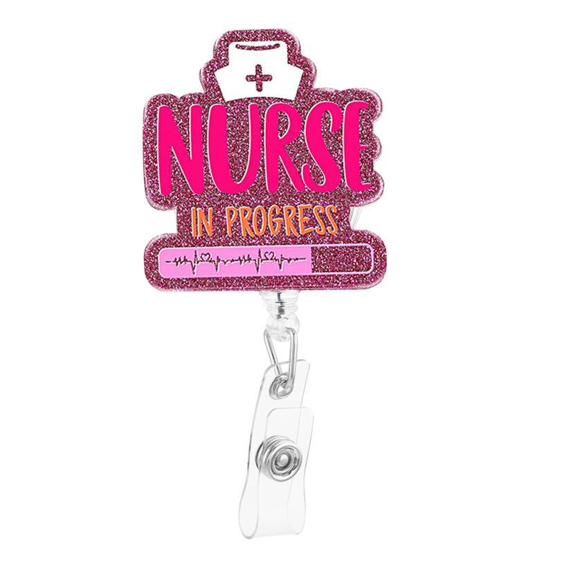 Badge Scroll Holder Retractable Medical Student ID Jacket Flashing…