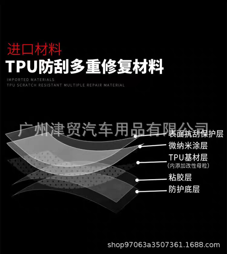 Cross-border car TPU headlight protective film film black tail light film scratch repair light film tpu light film color change film