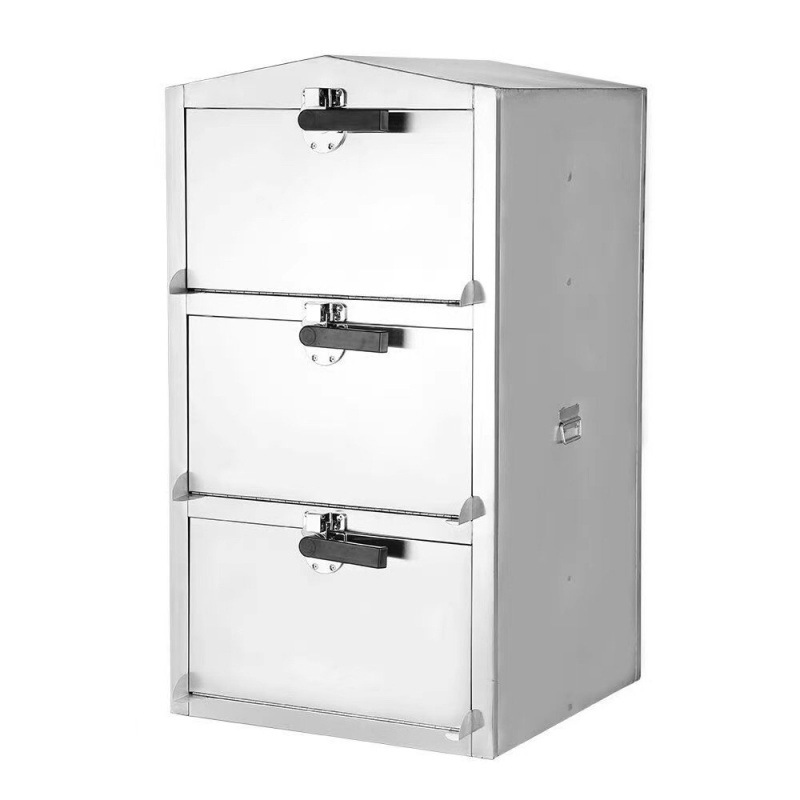 marisco comercial doble puerta de cuatro capas vaporizador de ahorro de energía horno de vapor de alta eficiencia vaporizador de gas de acero inoxidable vaporizador de gas