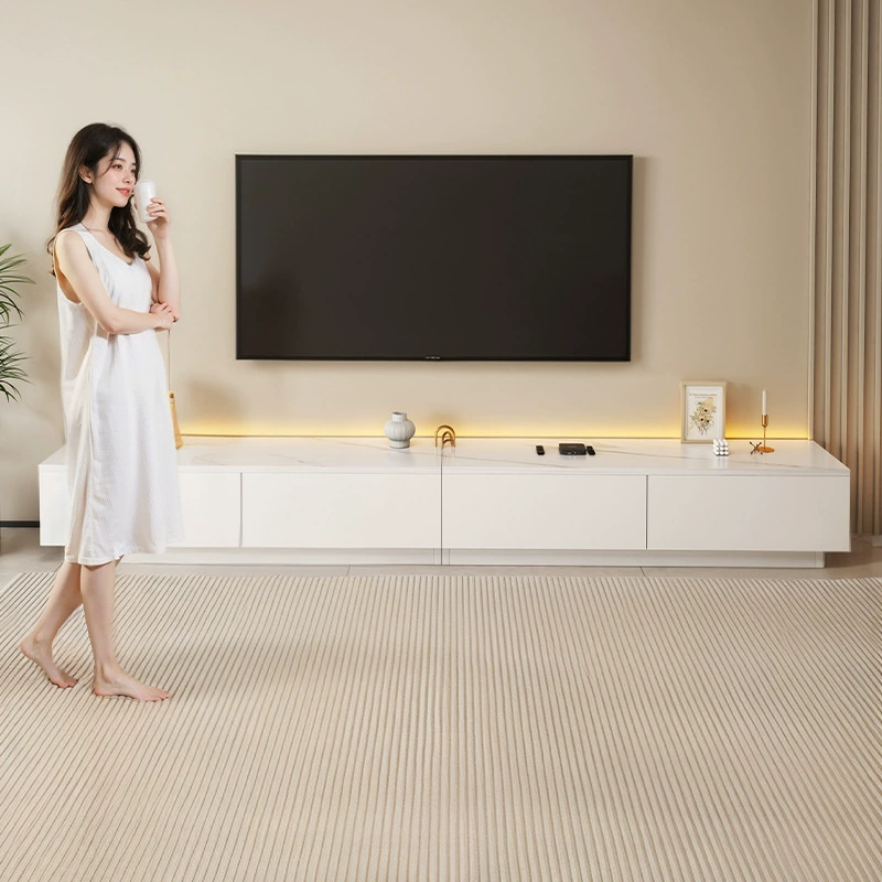 ТВ-тумба для гостиной, дом, 2025, новая напольная, для маленькой квартиры, современная, простая, с интегрированным хранилищем