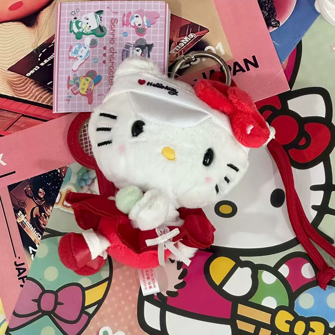 Плюшевая подвеска-брелок для ключей (Hello Kitty) симпатичная кукла, мягкая мини-плюша 10+ вариантов дизайна, подарок 0.038 кг