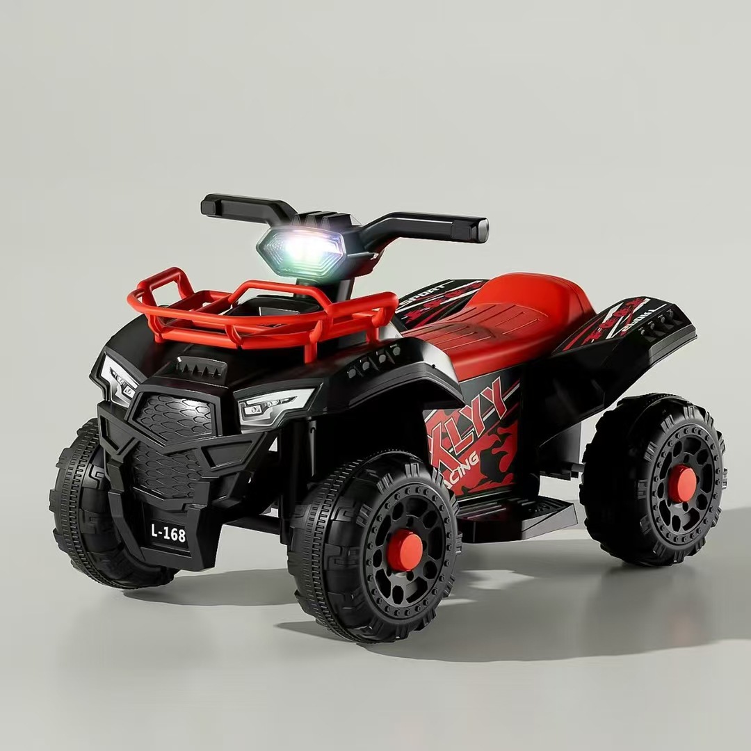 Transfronterizos para niños 6v motocicleta eléctrica ATV motocicleta todoterreno cuatro ruedas niños coche de playa coche eléctrico para niños y niñas