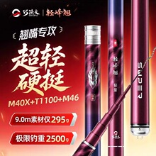 巧渔夫轻峰翘大物翘嘴竿甩大鞭长超轻硬巨物水库黑坑鱼竿28调手竿