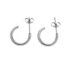 Fashionable brand earrings stainless steel, universal accessory, European style, simple and elegant design