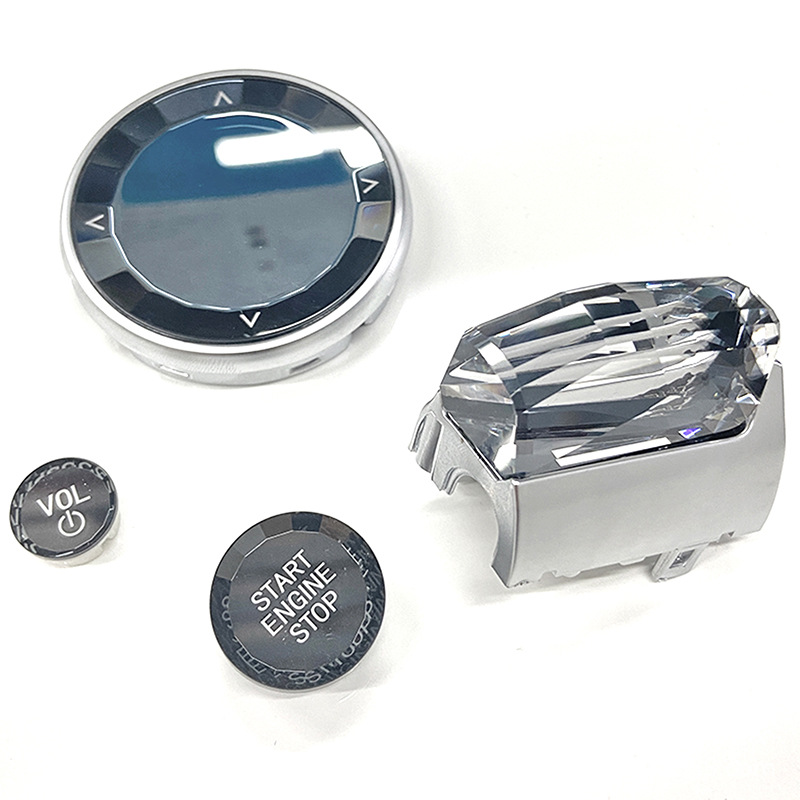 Adecuado para BMW Serie 3 Serie 4 i3i4ix3 con manija de cambio de cristal Orquídea se refiere a la perilla de cambio