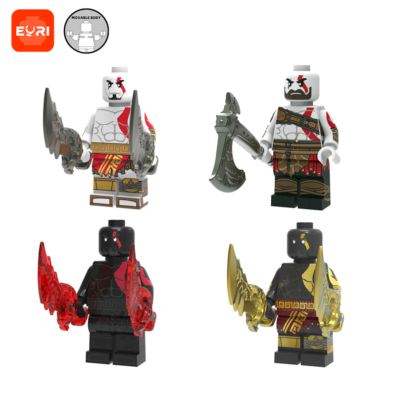 God of War Kratos Building Block Figures Game Chaos Blade Ev03 Ev04 Toy Bag Set God of War Kratos Building Block Figures Game Chaos Blade Ev03 Ev04 Toy Bag Set