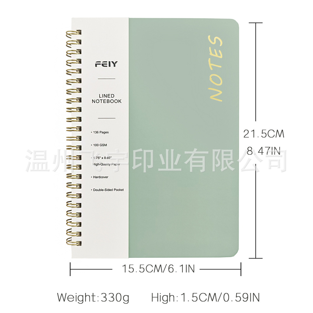 クロスボーダー A5 罫線ノート 英語メモ帳 Amazon 高価値コイルノート マカロンノート カスタマイズ