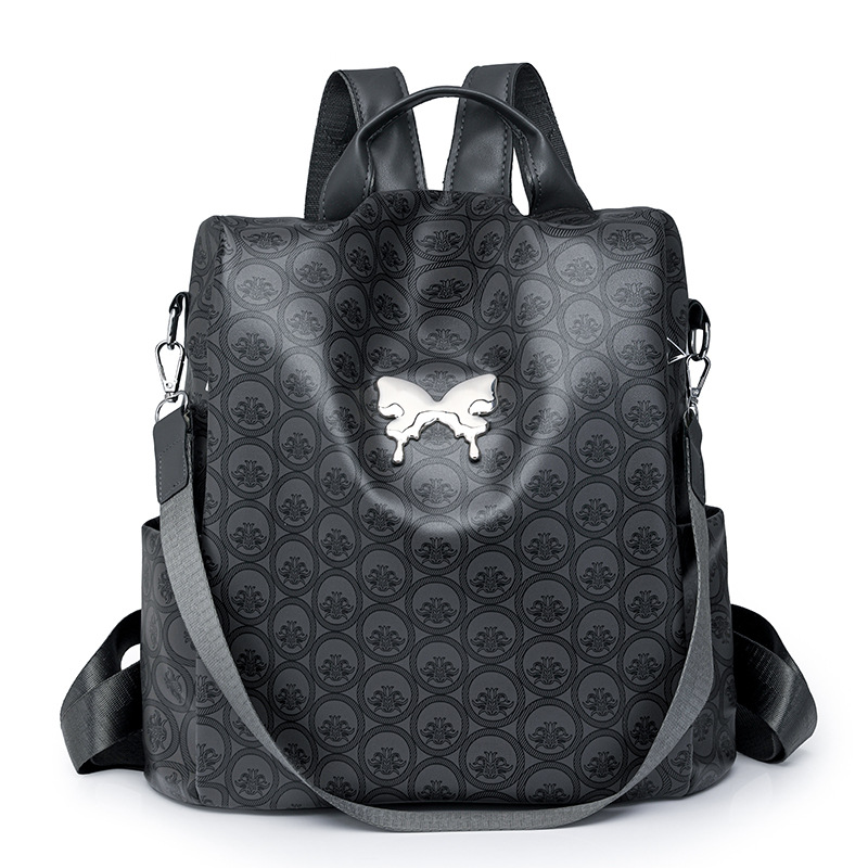 Mochila simple de todo fósforo para mujer moda casual de gran capacidad mochila antirrobo bolso ligero de un solo hombro al por mayor