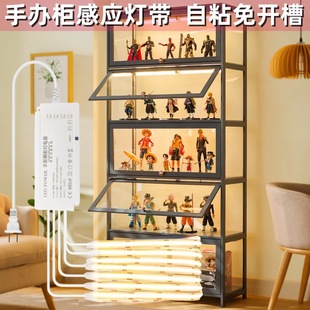 Hand-Made Display Cabinet Sensor Light Strip Light with Wardrobe Bookcase Wine Cabinet Light Self-Adhesive Line Light