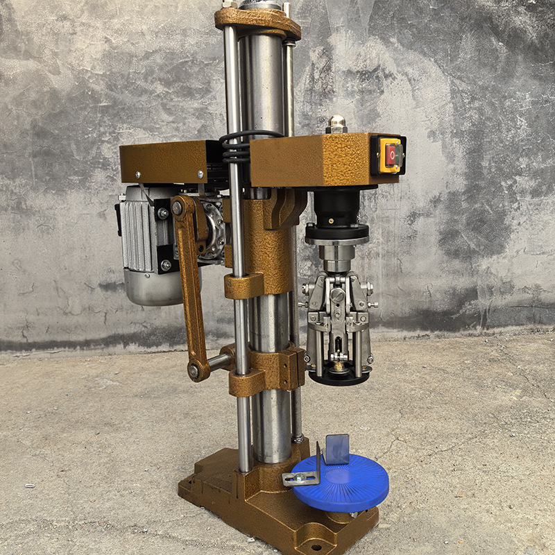 半自动铝盖封口机口服液果汁饮料红酒白酒料酒玻璃瓶封口机旋盖机