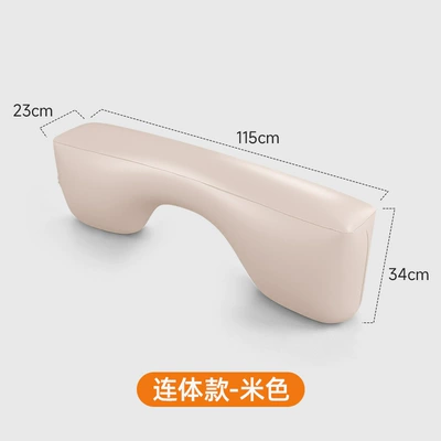 seat gap pad, inflatable in-car – Vehicle-mounted inflatable bed - one-piece-long-footrest-1-piece-beige