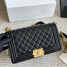 新款女包时尚日常出行小香风单肩包精致皮质鱼子酱链条包现货