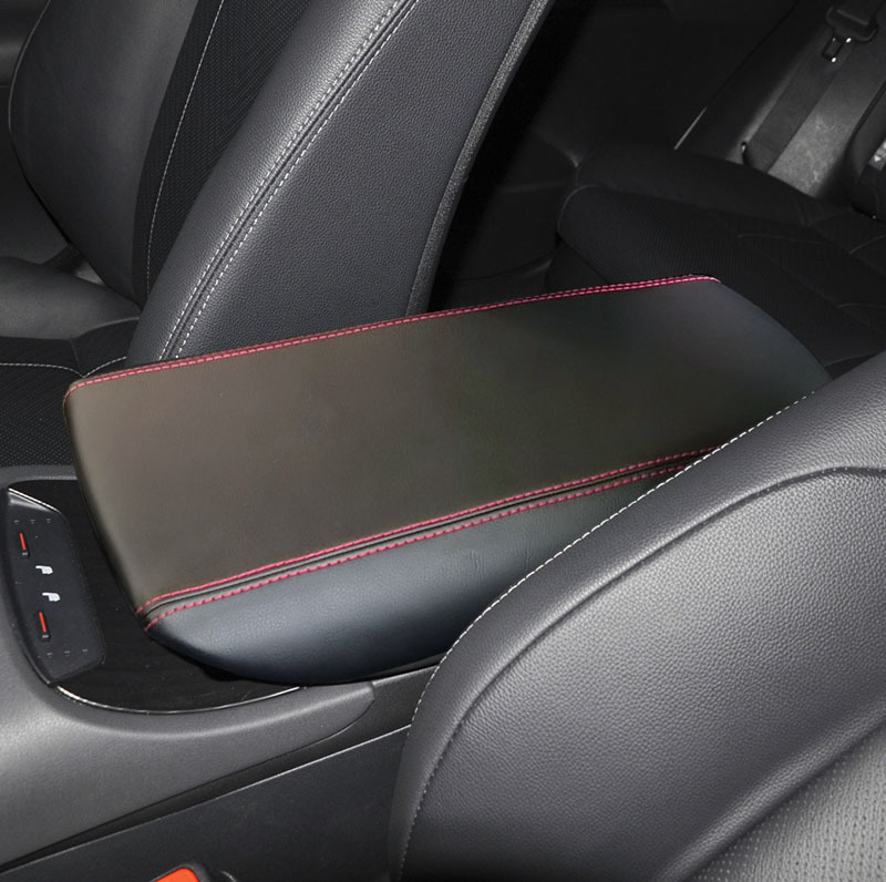 Console Cover: Toyota Armrest box pad - red