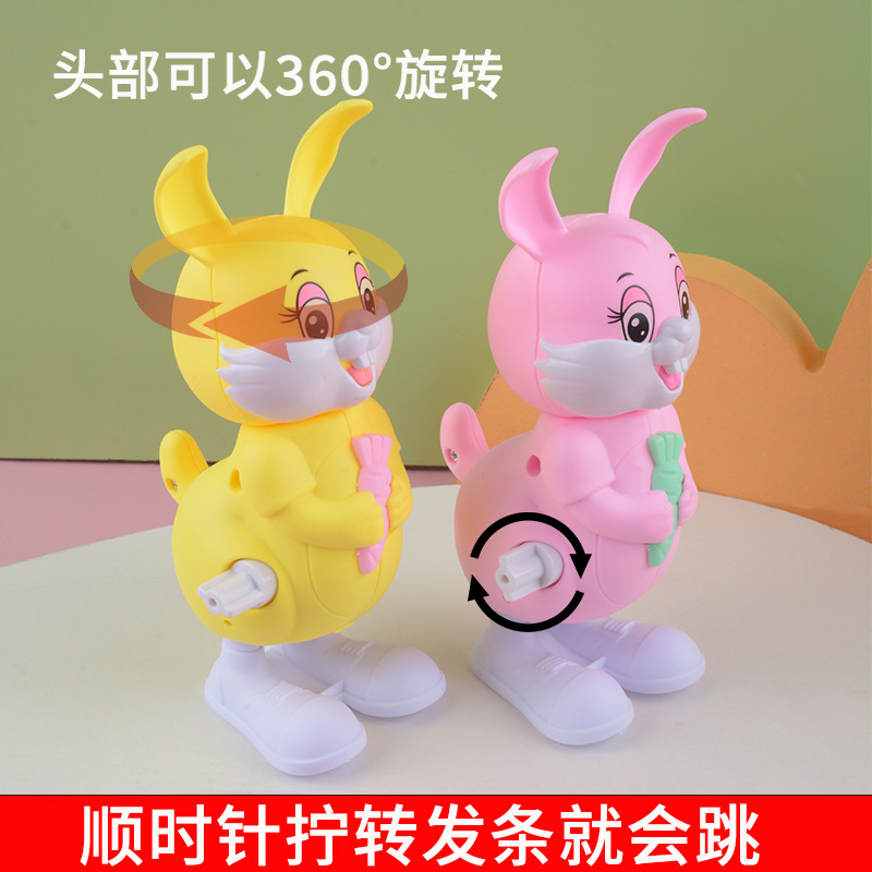 Primavera sinuoso conejo juguete saltar conejo lindo de dibujos animados juguetes de los niños juguetes educativos al por mayor
