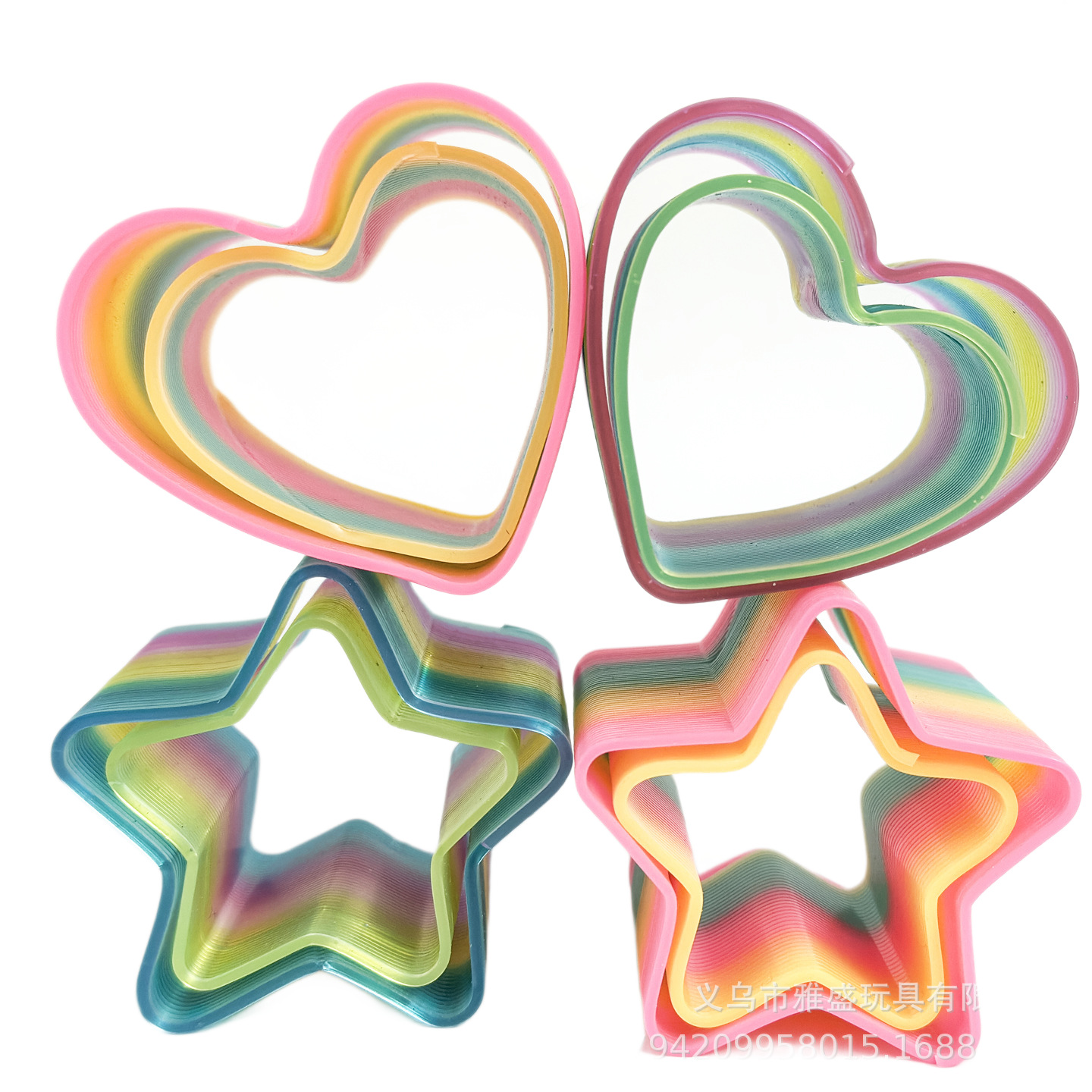 Anillo de arco iris transparente 12 cápsulas / caja nuevo juguete de arco iris caliente para adultos anillo de arco iris poligonal