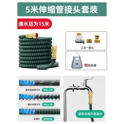High pressure car wash water gun, high-pressure household watering tools, automatic - 3x-automatic-retractretracts-after-water-is-turned-on-15m-retractable-hose