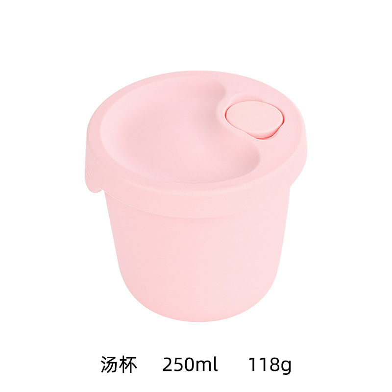 Nueva caja de almuerzo de silicona estudiante separado caja de almuerzo horno de microondas calefacción trabajador de oficina caja de almuerzo de preservación portátil