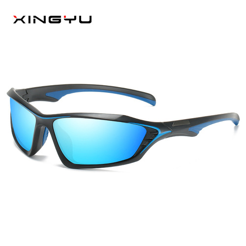 New men's polarized sunglasses, sports sunglasses XY409 colorful film driving glasses, fishing glasses, ski glasses